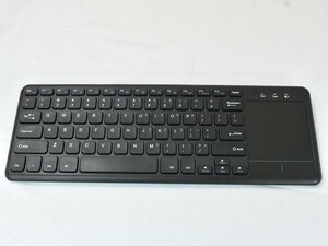 1円スタートPerixx ぺリックス キーボード PERIBOARD-716 ワイヤレス タッチパッド パンタグラフ テンキーレス 英語配列 ブラック A06706