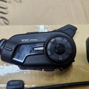 SENA セナ インカム バイク用 イヤホン 10C PRO Bluetooth ジャンク扱いで 10c プロ マイク インターコム カメラ付きタイプ 美品 訳あり品の画像3