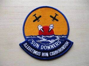 【送料無料】アメリカ海軍サンダウナーズSUN DOWNERSパッチVF-111ワッペン/大平洋戦争ヘルキャットpatchネイビーNAVY米海軍USN米軍US M103