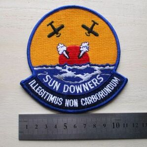 【送料無料】アメリカ海軍サンダウナーズSUN DOWNERSパッチVF-111ワッペン/大平洋戦争ヘルキャットpatchネイビーNAVY米海軍USN米軍US M103の画像8