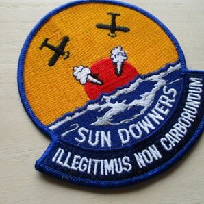 【送料無料】アメリカ海軍サンダウナーズSUN DOWNERSパッチVF-111ワッペン/大平洋戦争ヘルキャットpatchネイビーNAVY米海軍USN米軍US M103の画像2