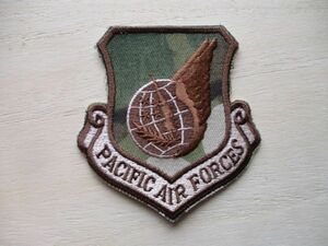 【送料無料】アメリカ空軍PACIFIC AIR FORCES太平洋空軍パッチ迷彩ワッペン/PACAFエアフォースAIR FORCE米空軍USAF米軍PATCHミリタリーM103