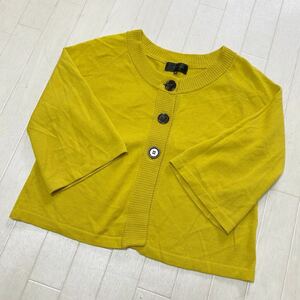 3897* UNTITLED Untitled tops knitted cardigan casual lady's 2 yellow 