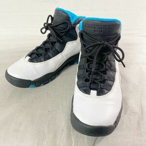 3904* NIKE Nike воздушный Jordan 10 retro GS спортивные туфли - ikatto обувь женский 23.5 белый 