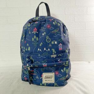 3920* Coleman Coleman back bag rucksack pack pack casual lady's navy pattern 