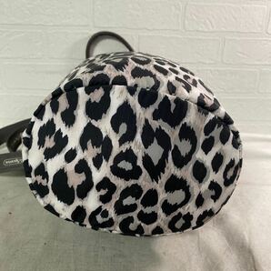 3911☆ LeSportsac レスポートサック MAISON DE REEFUR ハンドバック ショルダーバック 巾着 レディース ヒョウ柄の画像3