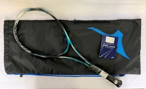 v unused Mizuno MIZUNO soft tennis racket SCUD 05-R 63JTN955 (24: solid black ×na il blue ) 1Uv001409