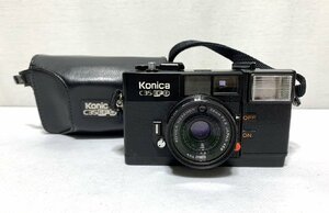 ▽Konica　コニカ　C35　EF　D　フィルムカメラ　レンズ：コニカ　HEXANON　38mm　F2.8　JAPAN　46φ　不動　ジャンク▽011039