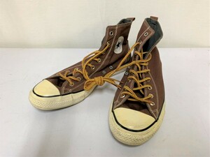 ▽CONVERSE コンバース チャックテイラー U．Sオリジネーター ハイカット スニーカー サイズ：28cm 茶色 中古▽004903