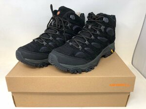 ◆メレル MERRELL トレッキングシューズ 防水 ミッドカット モアブ3 ミッド MD 29cm ウォータープルーフ 黒系 J035835 中古◆11347★