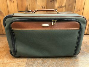 *Samsonite Samsonite Carry case business trip suitcase travel business bag green group used *11255*