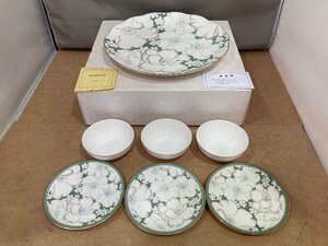 ◆未使用 保管品 NARUMI ナルミ チャイナ デザートセット 皿 カップ セット 箱付き◆5711