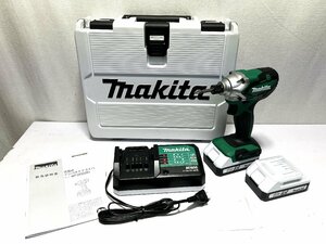 ▽makita マキタ 充電式インパクトドライバ MTD002D 充電器・バッテリX2付 18V 中古▽010344