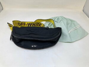 ◆OFF-WHITE オフホワイト ボディバッグ 黒系 保存袋・タグ付属 中古◆12229★