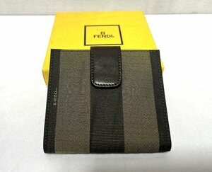 ▽FENDI フェンディ 二つ折り財布 2292-30782-0999 メンズ 中古▽011101