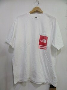 ◆未使用　保管品　Supreme　シュプリーム　THE NORTH FACE ノースフェイス　Tシャツ　NT02309I　Mサイズ　白　タグ付き◆10740★