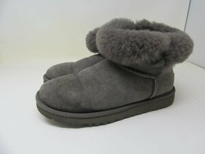 ◆UGG　アグ　ムートンブーツ　23.0cm　F19011L　グレー系　中古◆10752★