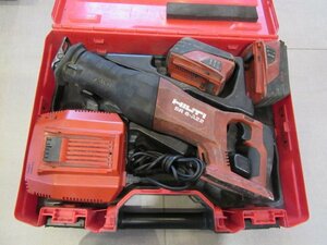 ◆HILTI　ヒルティ　充電式レシプロソー　SR6-A22　バッテリー×2、充電器付属　中古◆12337★