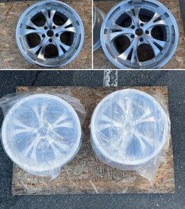 ▽19インチホイール 4本 19X8 1/2JJ PCD 114.3mm 5穴 VERANO FAVER 訳アリ（欠品等）▽005505