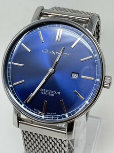 *GANT gun to wristwatch quarts GT006 blue face blue body only used *10260