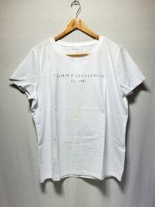 ▽TOMMY HILFIGER トミーヒルフィガー 半袖Tシャツ Lサイズ レディース 未使用保管品 【シミあり】▽011009