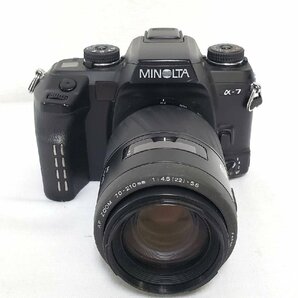 ▽ジャンク 不動 ミノルタ α-7 フィルム一眼レフカメラ レンズ付き AF ZOOM 70-210mm 1:4.5(22)-5.6▽010142の画像1