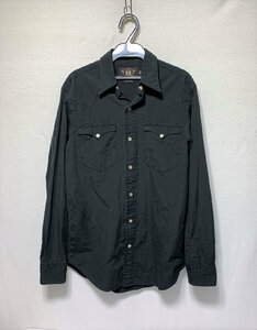 ▽Ralph　Lauren　ラルフローレン　DOUBLE　RL　メンズ　XSサイズ　長袖シャツ　中古　全体に色あせあり▽009322