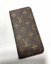 ▽LOUIS VUITTON ルイ・ヴィトン モノグラム フォリオ iPhone用 スマホカケース 中古・型崩れ・反りあり▽009949_画像1