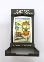 ♪hawi1585-2 132 未使用 ZIPPO ジッポライター commune with nature ランタン アウトドア オイルライター 喫煙具_画像6