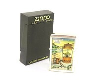♪hawi1585-2 132 未使用 ZIPPO ジッポライター commune with nature ランタン アウトドア オイルライター 喫煙具_画像1