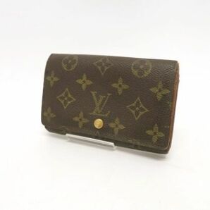 ♪tykh 329 LOUIS VUITTON ルイ・ヴィトン モノグラム ポルトモネ ビエ トレゾール L字 レディース メンズ 財布 ファスナー破損有の画像1