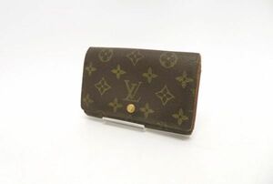 ♪tykh 329 LOUIS VUITTON ルイ・ヴィトン モノグラム ポルトモネ ビエ トレゾール L字 レディース メンズ 財布 ファスナー破損有