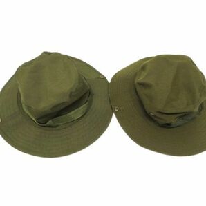 [新品/緑C-2] ブーニーハット ジャングルハット 帽子 アウトドア キャンプ ハイキング 緑 カーキ 2点セットの画像1