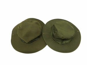 [新品/緑B-2] ブーニーハット ジャングルハット 帽子 アウトドア キャンプ ハイキング 緑 カーキ 2点セット