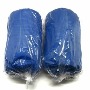 [新品/青2B] アウトドア キャンプ シュラフ 寝袋 封筒寝袋 綿寝袋 青 190×75(cm) 重量1000(g) 2点セットの画像1