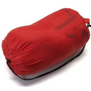 [新品/赤4] アウトドア キャンプ シュラフ 寝袋 封筒寝袋 綿寝袋 赤 190×75(cm) 重量1000(g)の画像1
