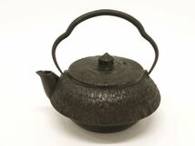 hawi1608-11 919 未使用 鉄急須志ほり 鉄瓶 南部鉄器 南部盛岡 岩鋳 急須 金属工芸_画像2