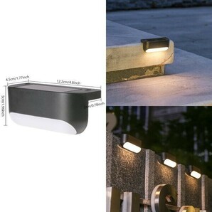 [新品/暖8B] 屋外用 ライト LED 暖光 8個セット ガーデンライト ウォールライト ステップライト ガイドライト ガーデン 庭 階段 防水照明の画像4