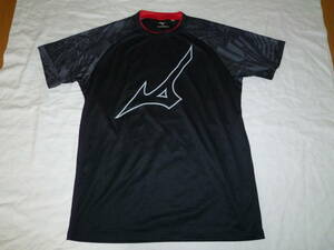 ＵＳＥＤ　ミズノ　　プラクティスTシャツ　バレーボール　メンズウェア　V2MA0505　ブラック　ＸＬ