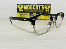 MOSCOT モスコット★レムトッシュマック★メガネフレーム★LEMTOSH-MAC★伊達眼鏡 ブラック シルバー ボストン ウェリントン 未使用 美品_画像3