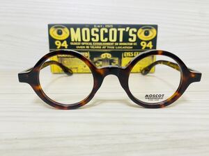 MOSCOT モスコット★ゾルマン★メガネフレーム★ZOLMAN★伊達眼鏡 ボストン 鼈甲柄★未使用 美品