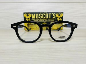 MOSCOT モスコット★レムトッシュ★ノーズパッド付きメガネフレーム★LEMTOSH★伊達眼鏡 ウェリントン ブラック ボストン 未使用 美品