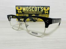 MOSCOT モスコット★メガネフレーム★TINIF★伊達眼鏡 ウェリントン 黒縁 ブラック スクエア サーモント 未使用 美品_画像2