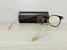 OLIVER PEOPLES オリバーピープルズ 眼鏡フレーム★OV5343D 1007★Marret★チタンフレーム★鼈甲柄 ゴールド★未使用 美品★_画像5