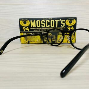 MOSCOT モスコット★ミルゼン★ノーズパッド付きメガネフレーム★MILTZEN★伊達眼鏡 ボストン 黒縁 未使用 美品の画像5