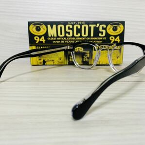 MOSCOT モスコット★レムトッシュ★メガネフレーム★LEMTOSH★定番 人気 伊達眼鏡 ブラック クリスタル ウェリントン ボストン 未使用 美品の画像5