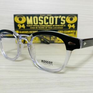 MOSCOT モスコット★レムトッシュ★メガネフレーム★LEMTOSH★定番 人気 伊達眼鏡 ブラック クリスタル ウェリントン ボストン 未使用 美品の画像2