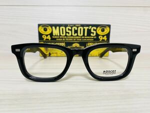 ★MOSCOT★モスコット★メガネフレーム★KLUTZ★伊達眼鏡 黒縁 スクエア ウェリントン 人気カラー 未使用 美品