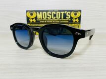 MOSCOT モスコット★レムトッシュ★LEMTOSH★伊達眼鏡 ボストン ウェリントン グラデーションレンズ サングラス 黒縁 未使用 美品_画像2