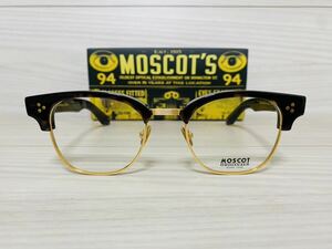 ★MOSCOT★モスコット★メガネフレーム★TINIF★伊達眼鏡 鼈甲柄 サーモントタイプ ウェリントン 未使用 美品